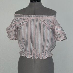 💕2 for $15 💕 Pink off shoulder top